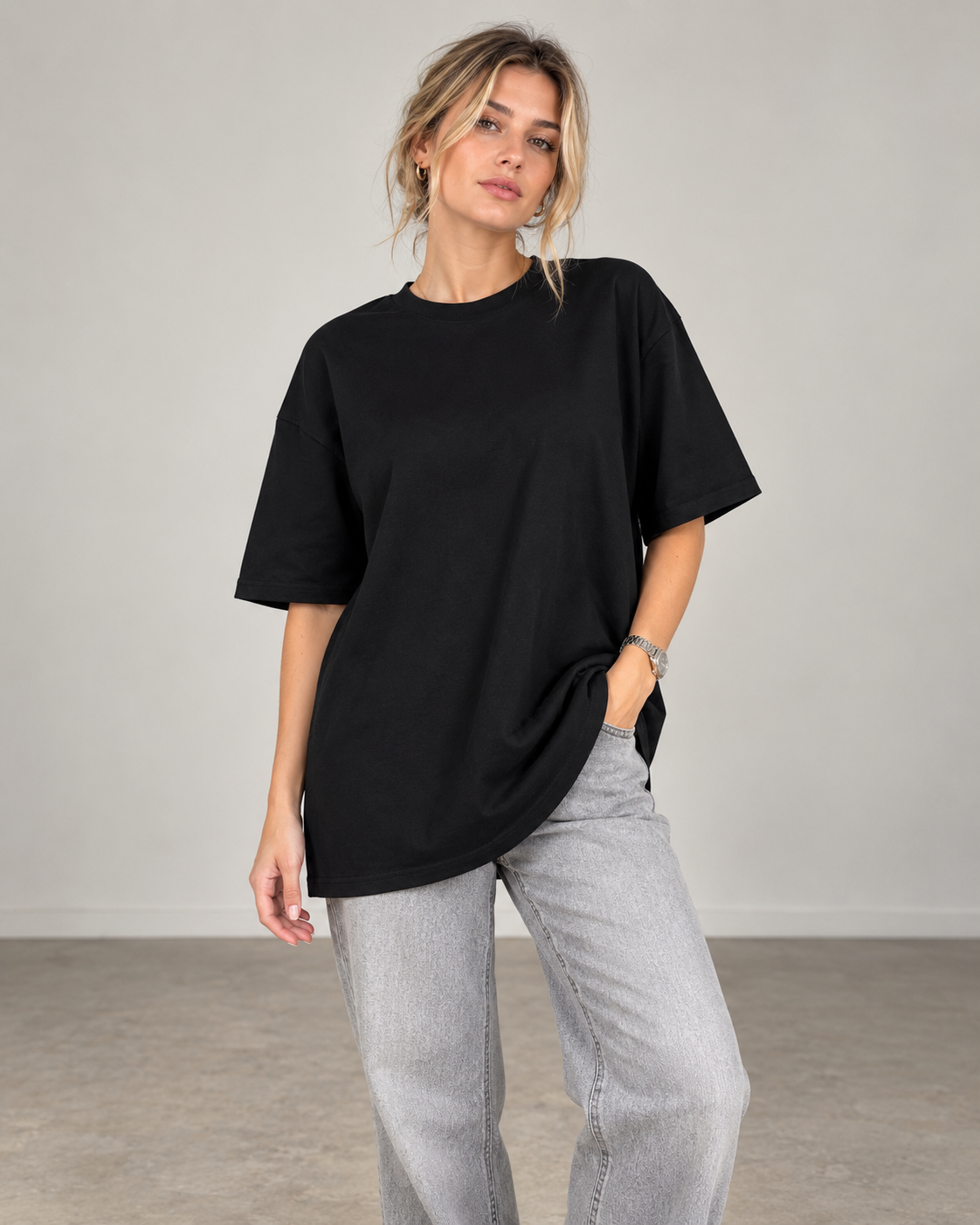 تی‌شرت لانگ نخ‌پنبه URBAN CLASSIC (کد ۵۷۷)